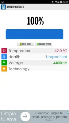 Battery Checker android App screenshot 0